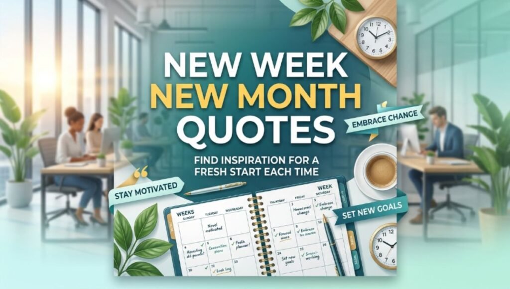 New Week New Month Quotes