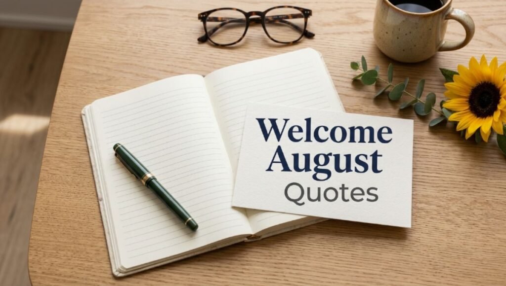 Welcome August Quotes