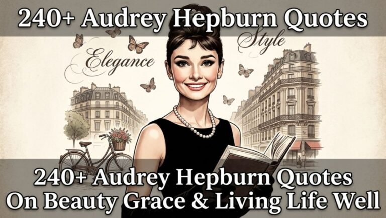 240+ Audrey Hepburn Quotes On Beauty Grace & Living Life Well
