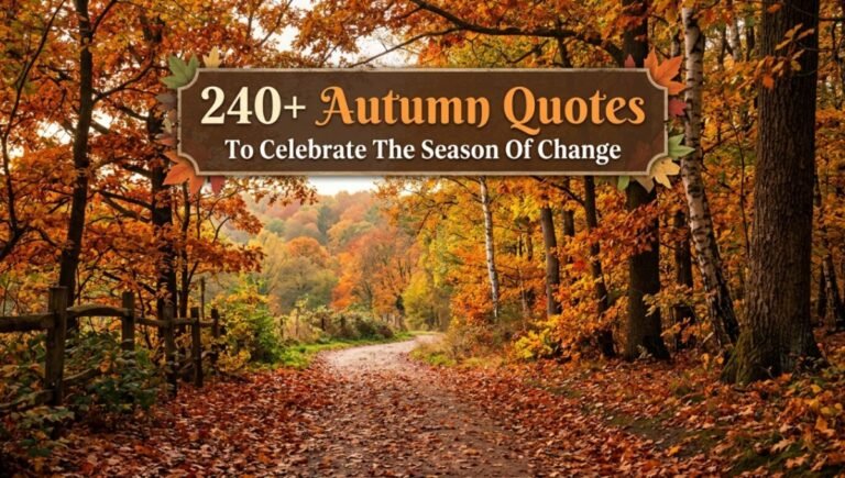 240+ Autumn Quotes To Celebrate The Season Of Change
