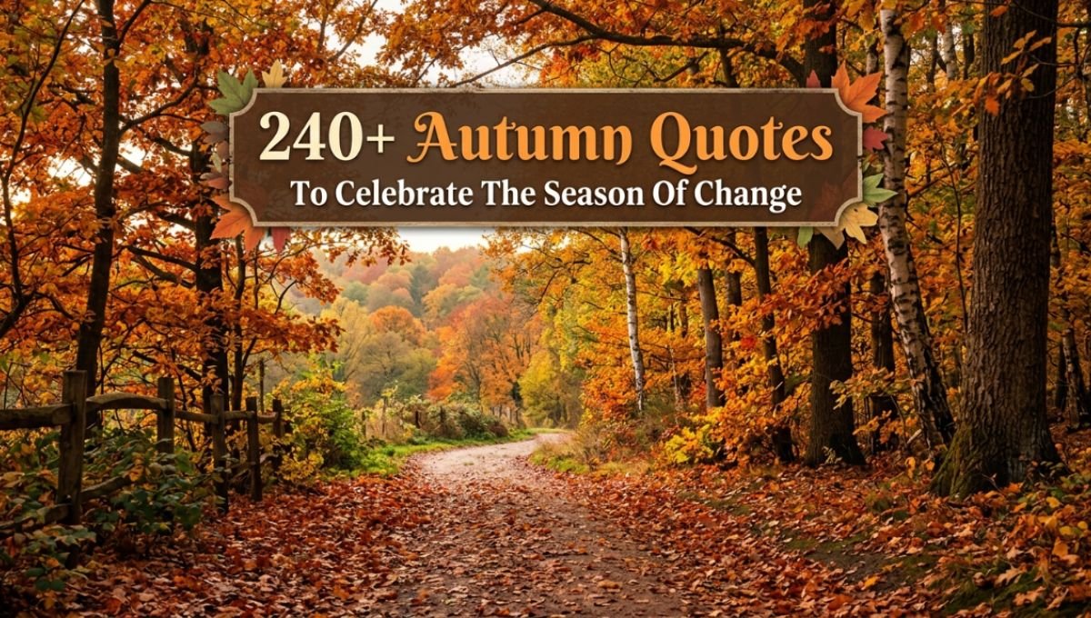 240+ Autumn Quotes To Celebrate The Season Of Change