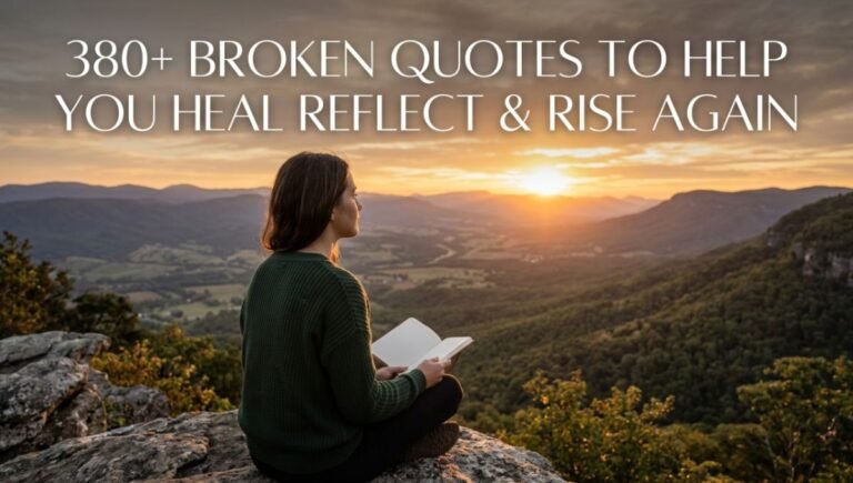 380+ Broken Quotes To Help You Heal Reflect & Rise Again