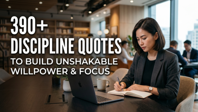 390+ Discipline Quotes To Build Unshakable Willpower & Focus
