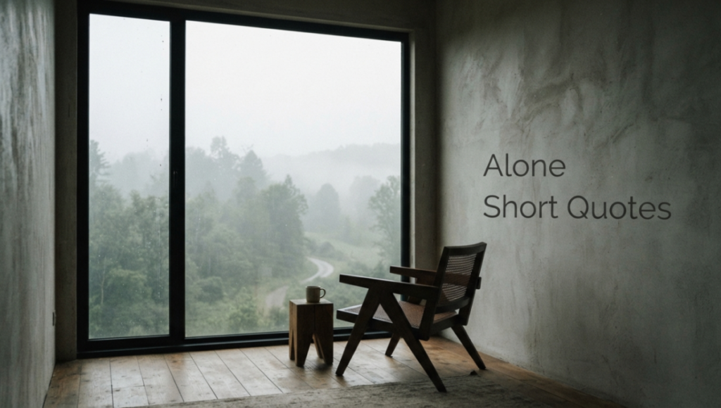Alone Short Quotes