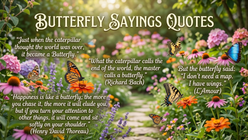 Butterfly Sayings Quotes
