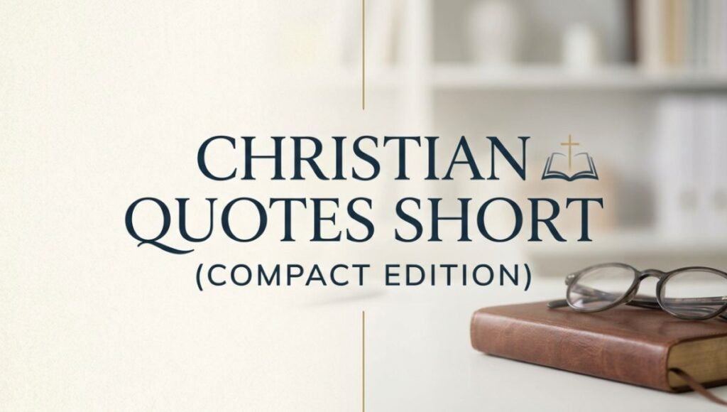 Christian Quotes Short (Compact Edition)