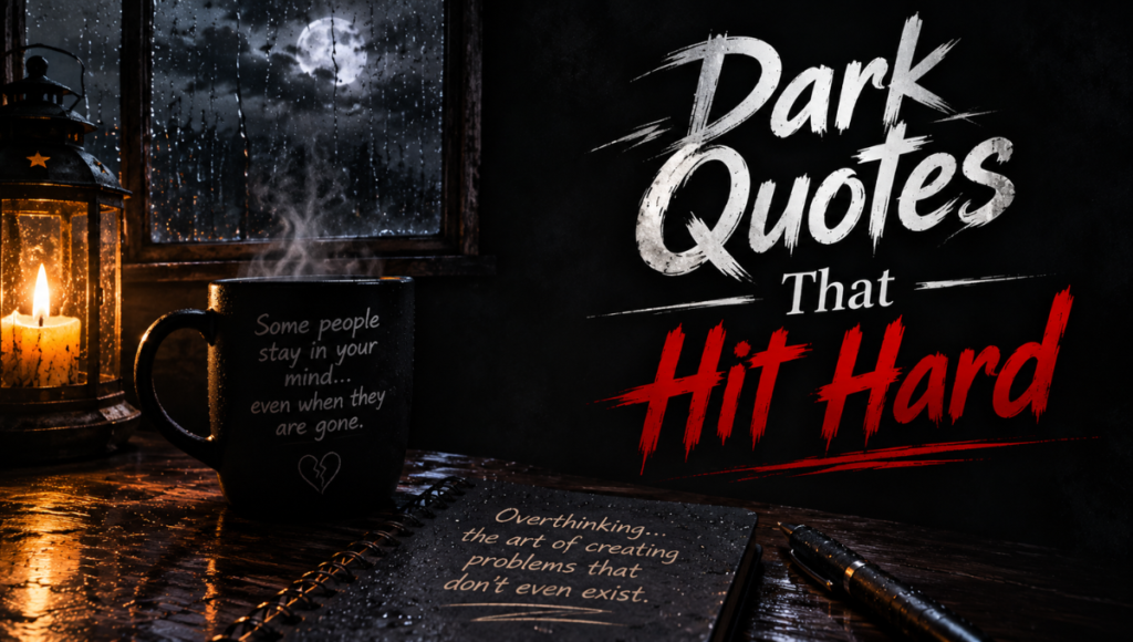 Dark Quotes That Hit Hard