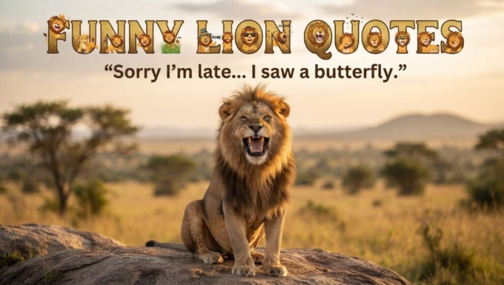 Funny Lion Quotes