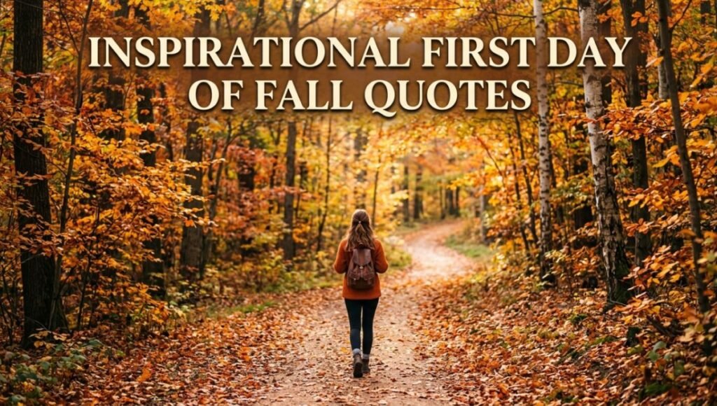 Inspirational First Day Of Fall Quotes