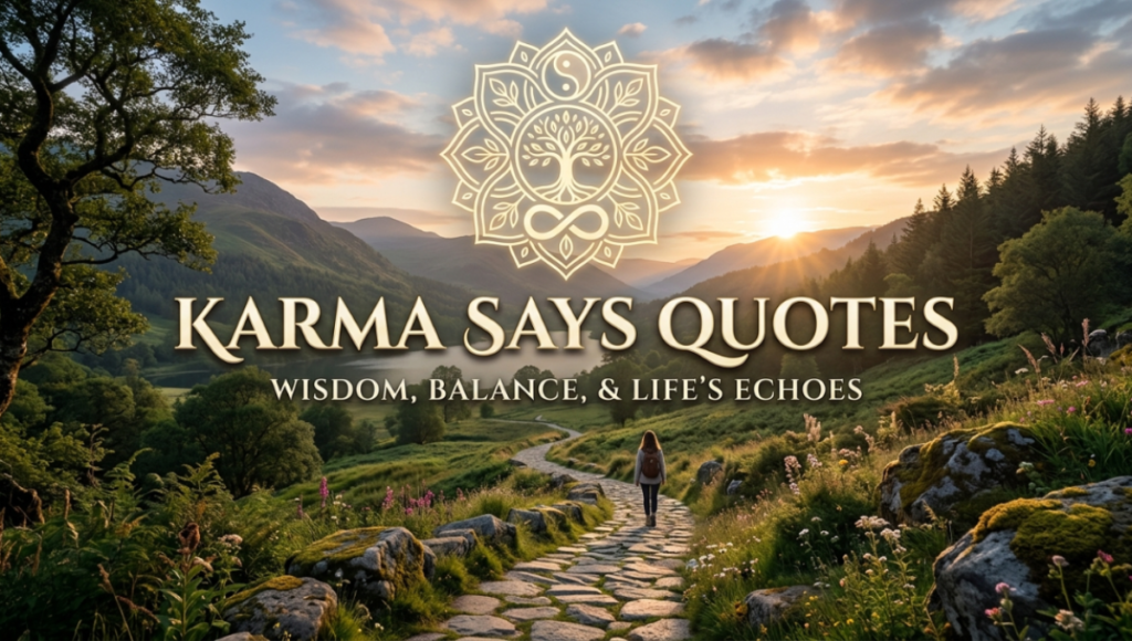 Karma Says Quotes