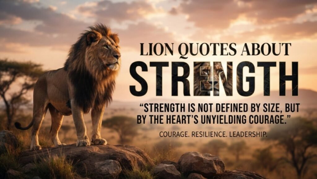 Lion Quotes About Strength