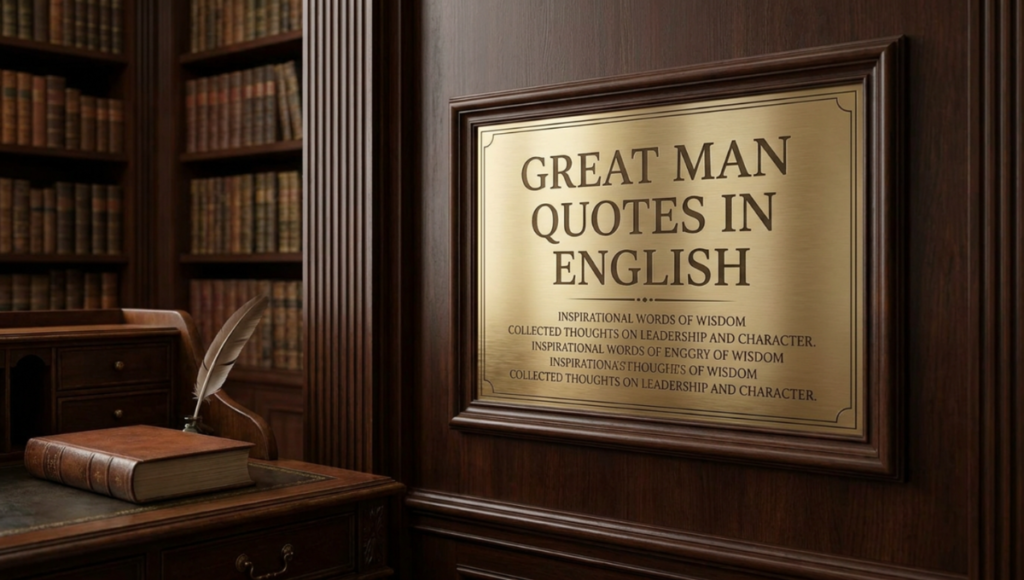 Man Quotes in English