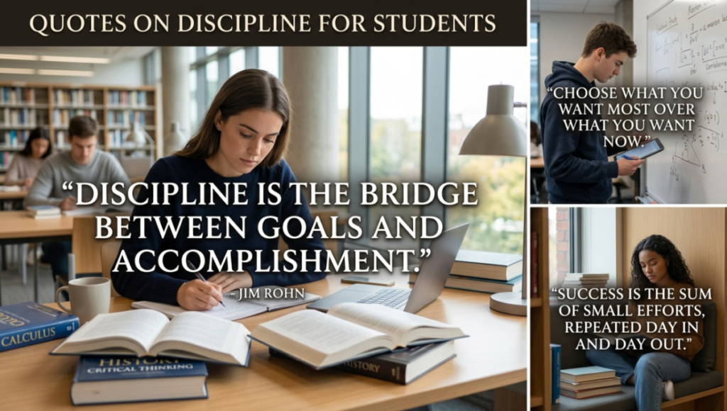 Quotes on Discipline for Students