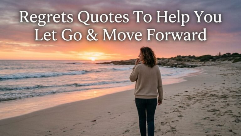 Regrets Quotes To Help You Let Go & Move Forward