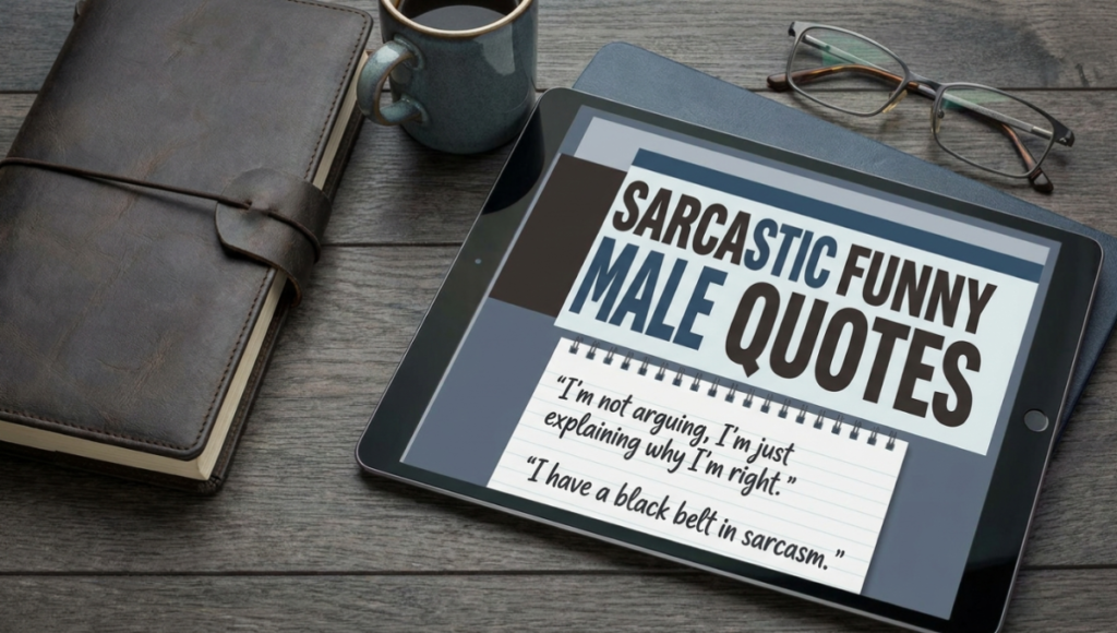 Sarcastic Funny Male Quotes