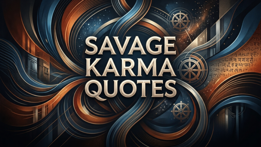 Savage Karma Quotes