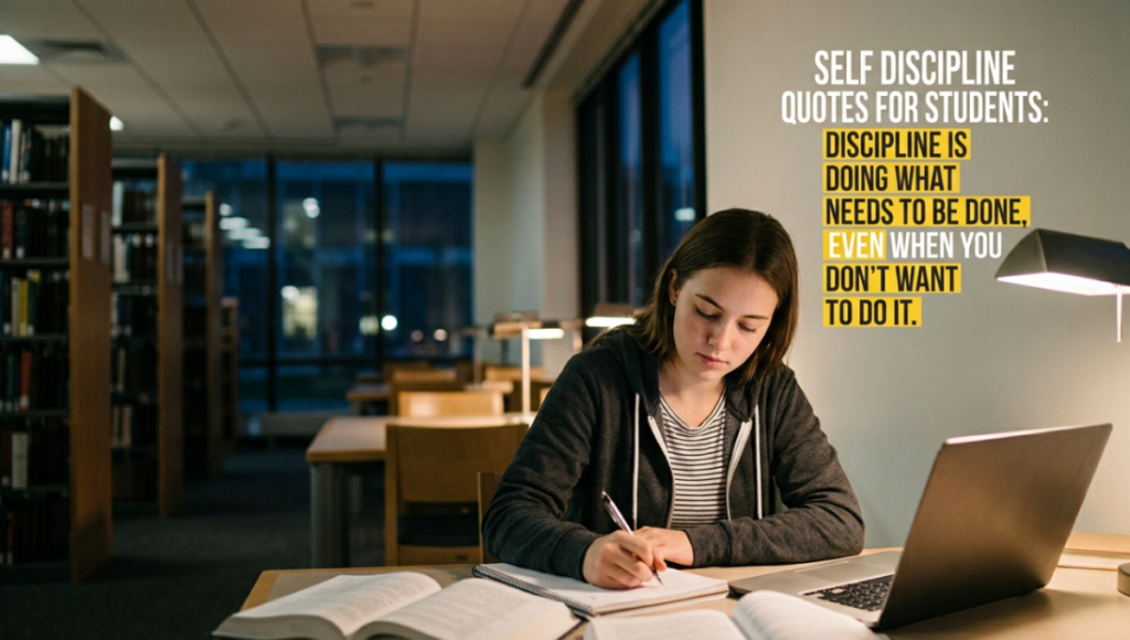 Self Discipline Quotes for Students