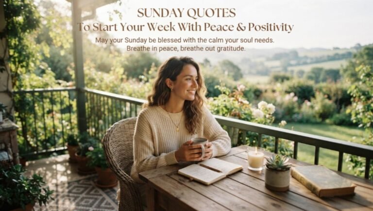 Sunday Quotes To Start Your Week With Peace & Positivity