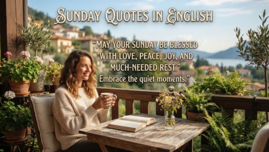 Sunday Quotes in English