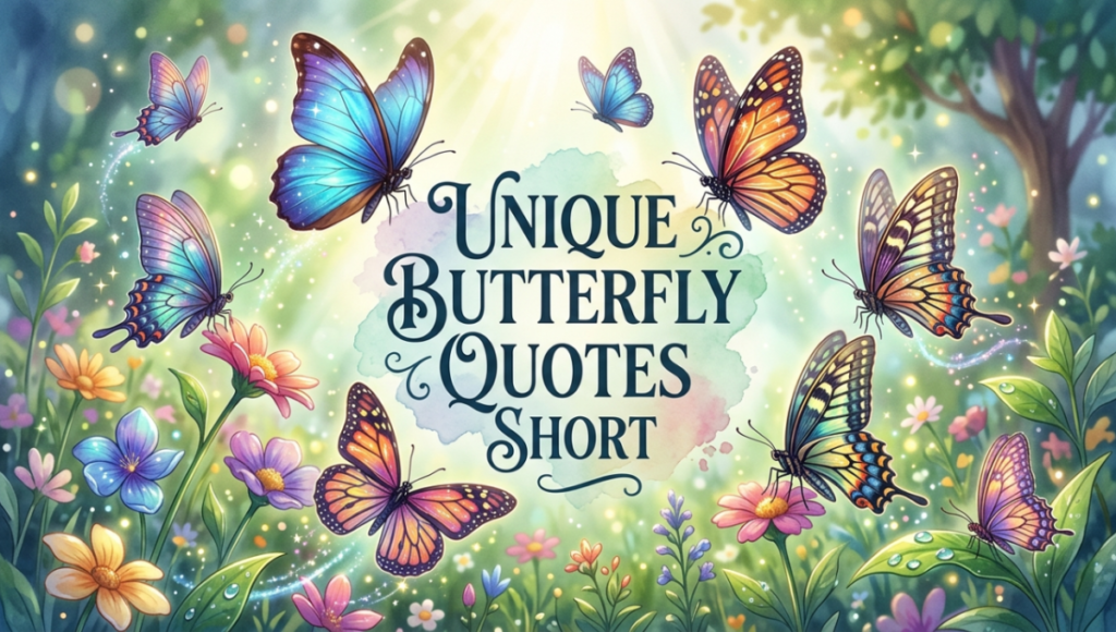 Unique Butterfly Quotes Short