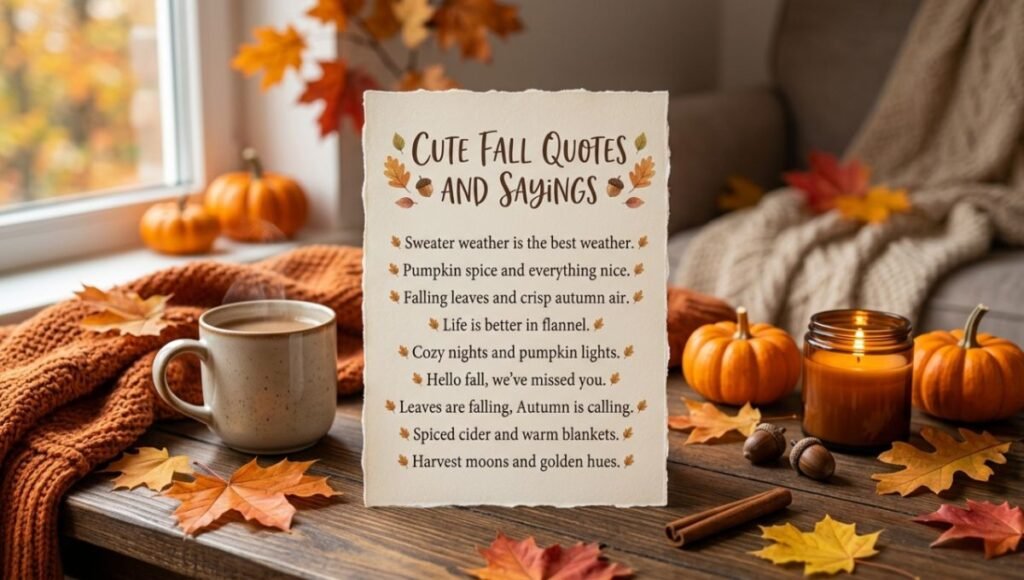 cute fall quotes and sayings
