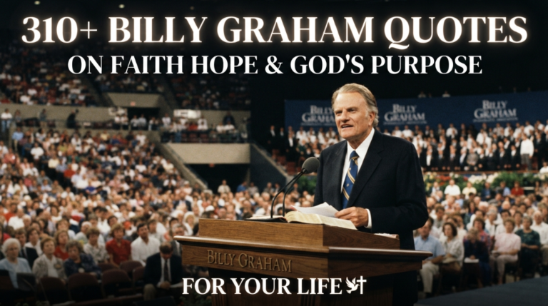 310+ Billy Graham Quotes On Faith Hope & God's Purpose For Your Life