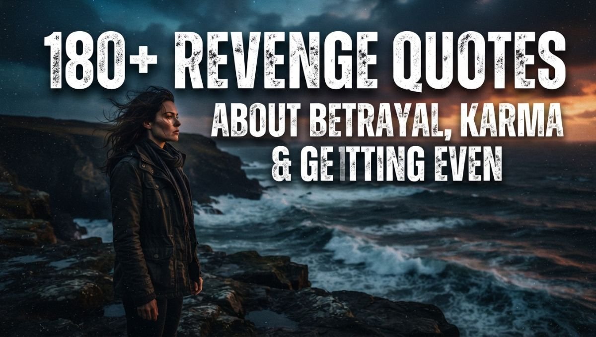 180+ Revenge Quotes About Betrayal, Karma & Getting Even