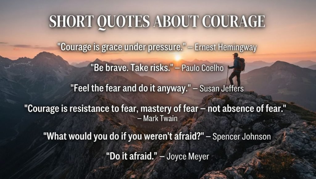 Short Quotes About Courage