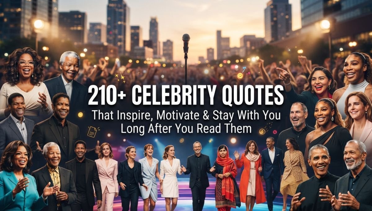 210+Celebrity Quotes That Inspire, Motivate & Stay With You Long After You Read Them