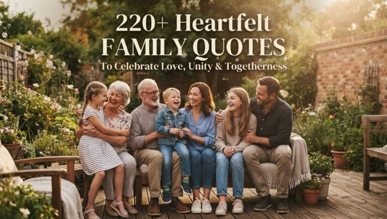 220+Heartfelt Family Quotes To Celebrate Love, Unity & Togetherness