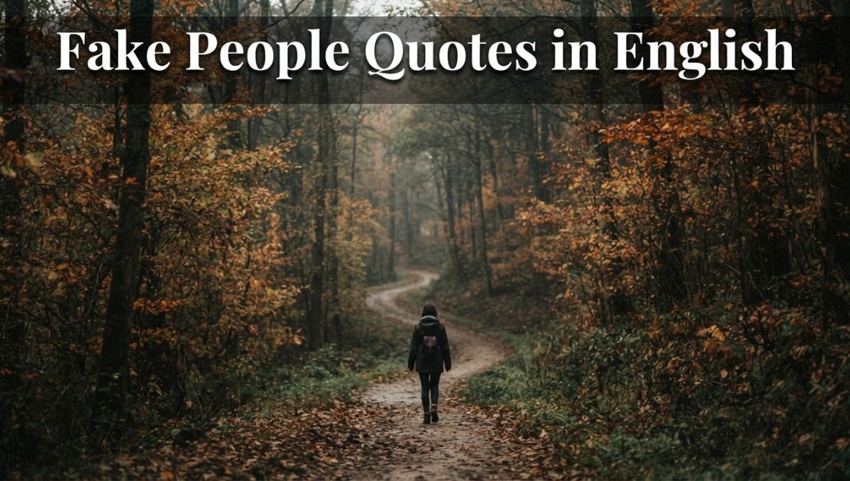 Fake People Quotes in English