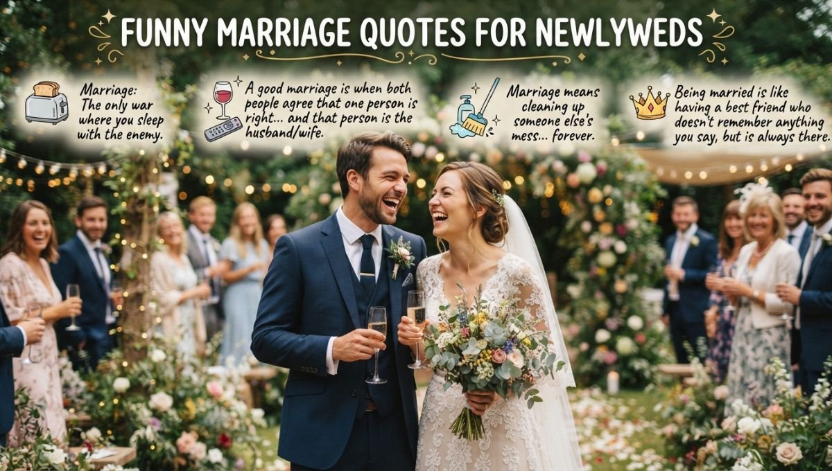 Funny Marriage Quotes for Newlyweds