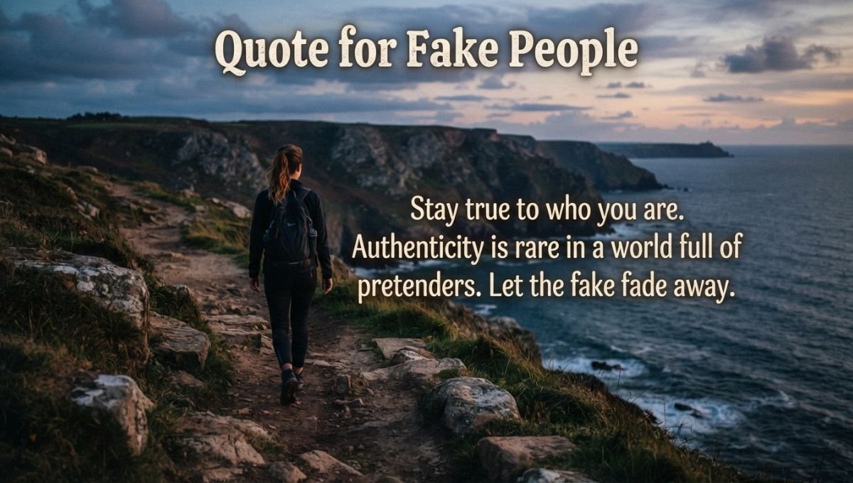 Quote for Fake People